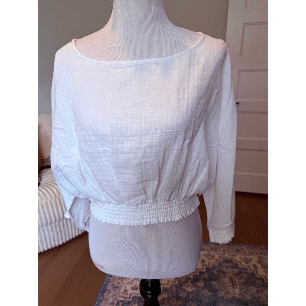 Sea Level Swim Cropped Cover Up Top- size XL